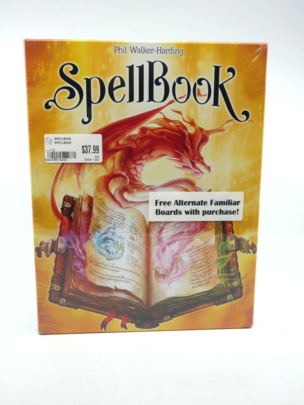Spellbook Board Game From Phil Walker-Harding With Alternate Familiar Boards